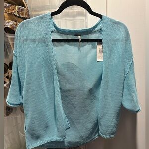 NWT Free People short sleeve cardigan MISSING BELT